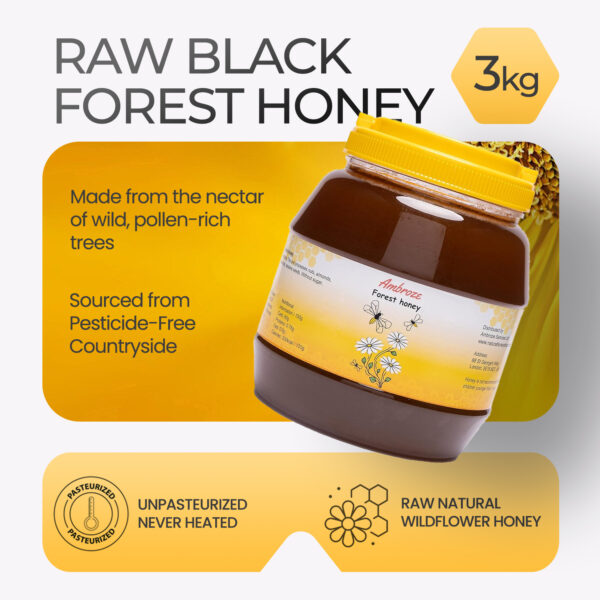 Raw Black Forest Honey - Pure, Unfiltered & Cold Extracted 3kg
