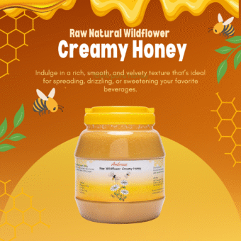 Raw Natural Wildflower Creamy Honey 3kg