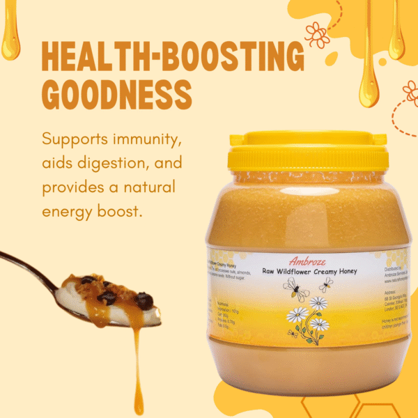 Organic Raw Natural Wildflower Creamy Honey 3kg - Image 10