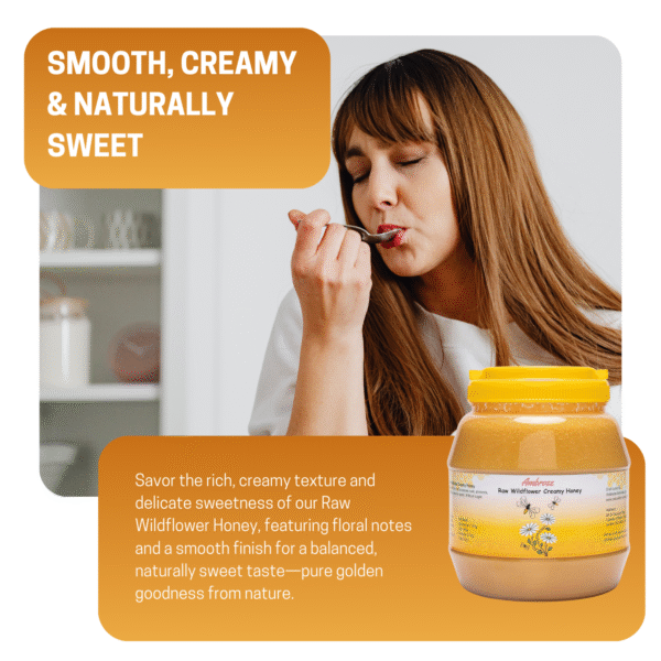 Organic Raw Natural Wildflower Creamy Honey 3kg - Image 6