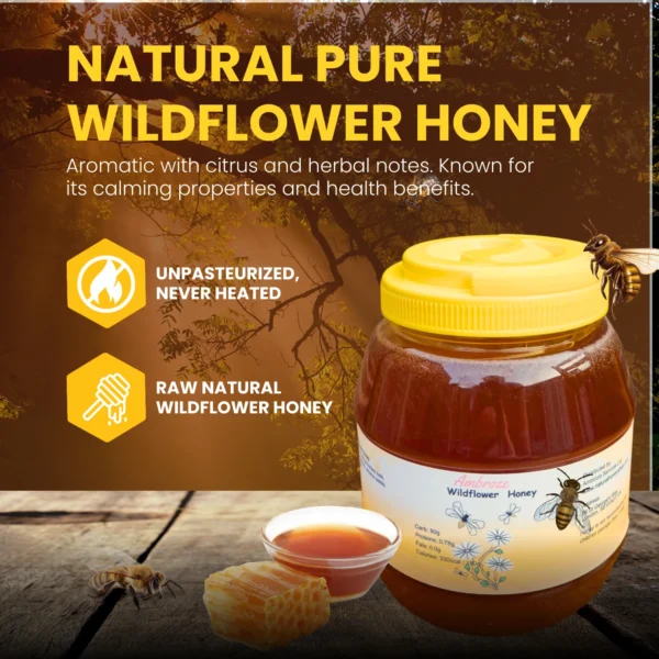 Natural Pure Honey 3kg – Raw, Unfiltered Honey | Cold Extracted on a Small Farm - Image 4