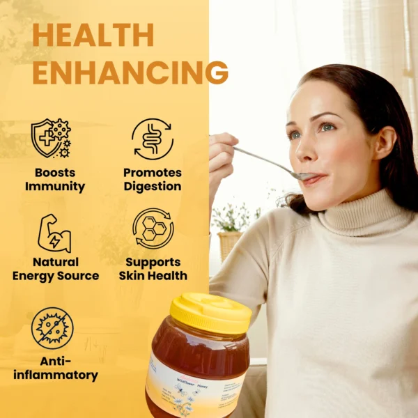 Natural Pure Honey 3kg – Raw, Unfiltered Honey | Cold Extracted on a Small Farm - Image 5